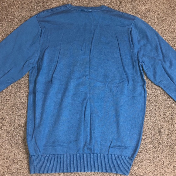 Lacoste Men’s Spell Out Logo Sweater Blue 3 XS - Picture 2 of 2